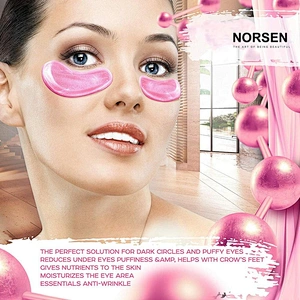 Pure 24k Gold rose gold concentrated recovery eye mask with bio-active ingredients