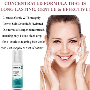 Norsen Hot Selling Natural Organic Oil Control Whitening Facial Cleanser