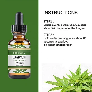 Private label 100% Natural Organic Hemp Seed Oil