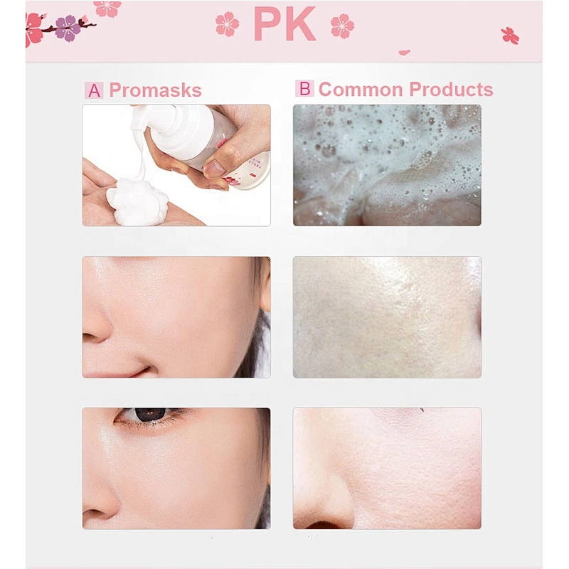 China Factory Wholesale Private Label Natural Organic Cherry Blossom Vitamin C Cleansing Mousse