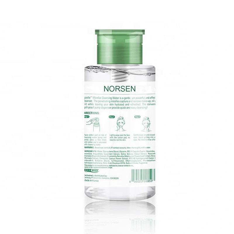 Private Label 200ml Refreshing Oil Control Remover Makeup Micellar Cleansing Water