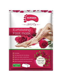 Wholesale High Quality Natural Organic Remove Dead Skin Rose Exfoliating Foot Peel Mask