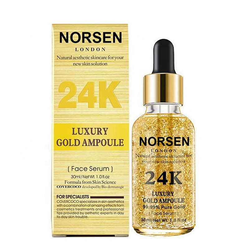 Factory  Wholesale Top Quality Anti Aging Whitening 24K Gold Face Serum