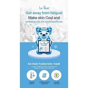 Wholesale anti aging anti wrinkle ice bear hyaluronic facial mask