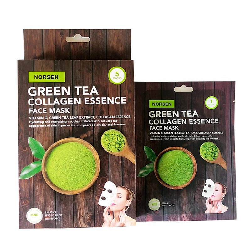 Hot Selling OEM/ODM Moisturizing Matcha Green Tea Collagen Face Mask