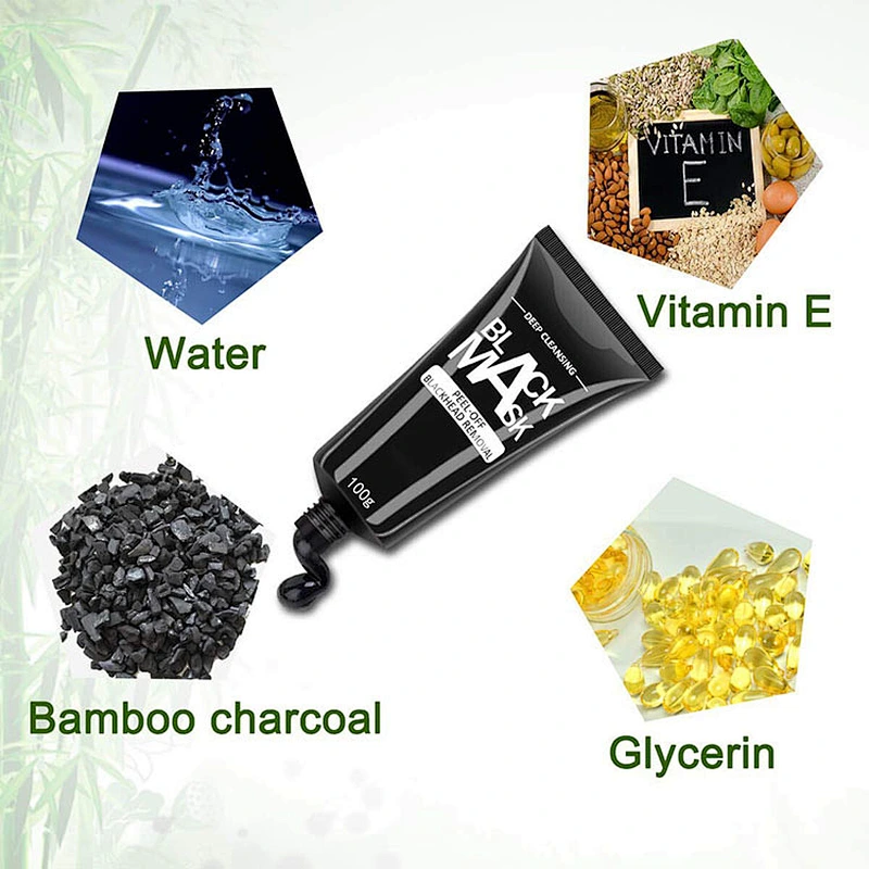Factory wholesale whitening Cleaning bamboo charcoal black clay mask