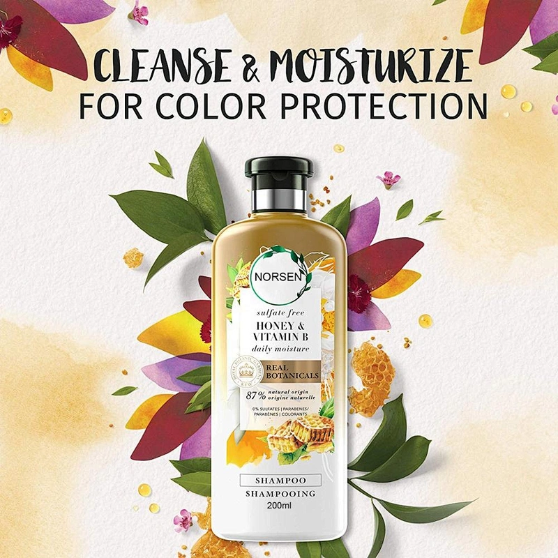 200ml Natural Organic Deep Cleansing Moist Honey Hair Shampoo