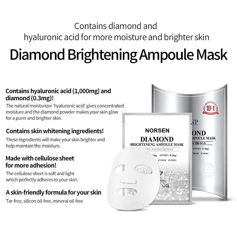 Private Label Diamond Brightening Ampoule Facial Mask