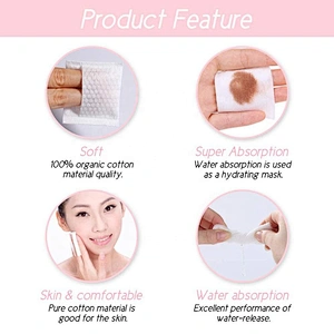 High Quality Private Label Organic Deep Cleansing Non-Woven Fabric Makeup Remover Pads
