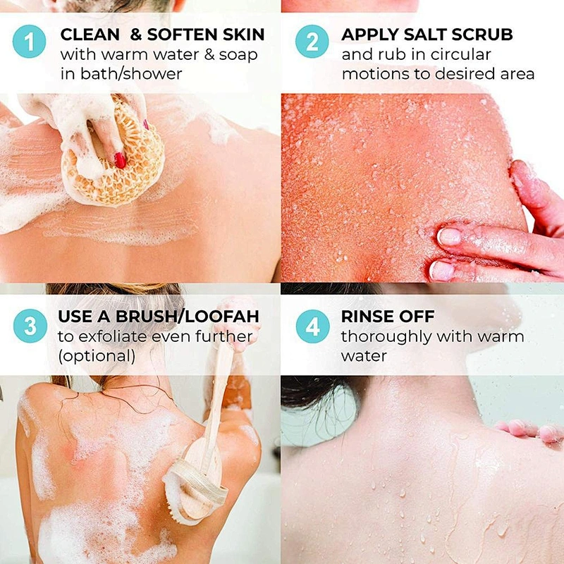 OEM Private Label Organic Exfoliating Repair Dead Sea Salt Body Scrub