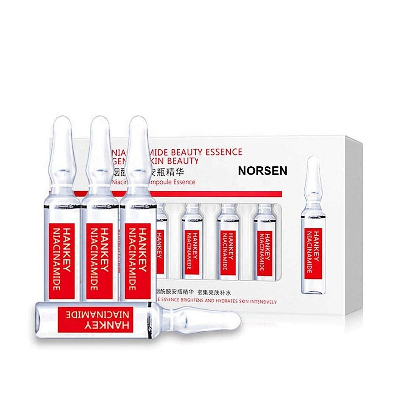Organic Moisturizing Brightening Hyaluronic Acid Ampoules Niacinamide Face Essence