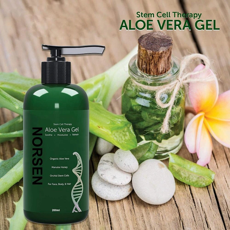Hot sale good quality organic soothe moisturize refresh aloe vera gel for face