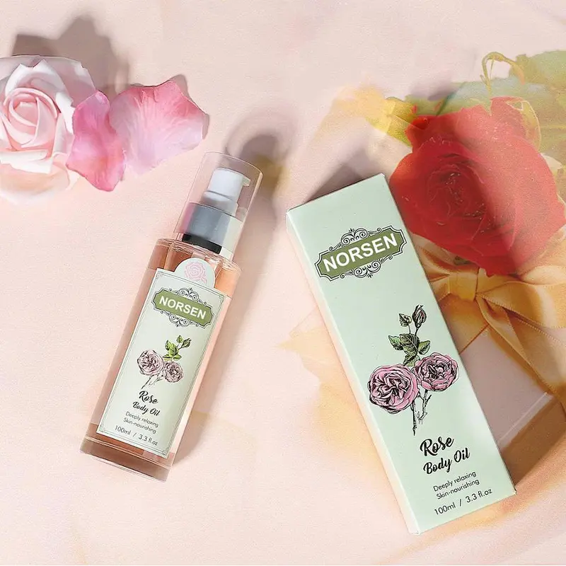 Wholesale rose sex body massage oil for female rich in bisabolol