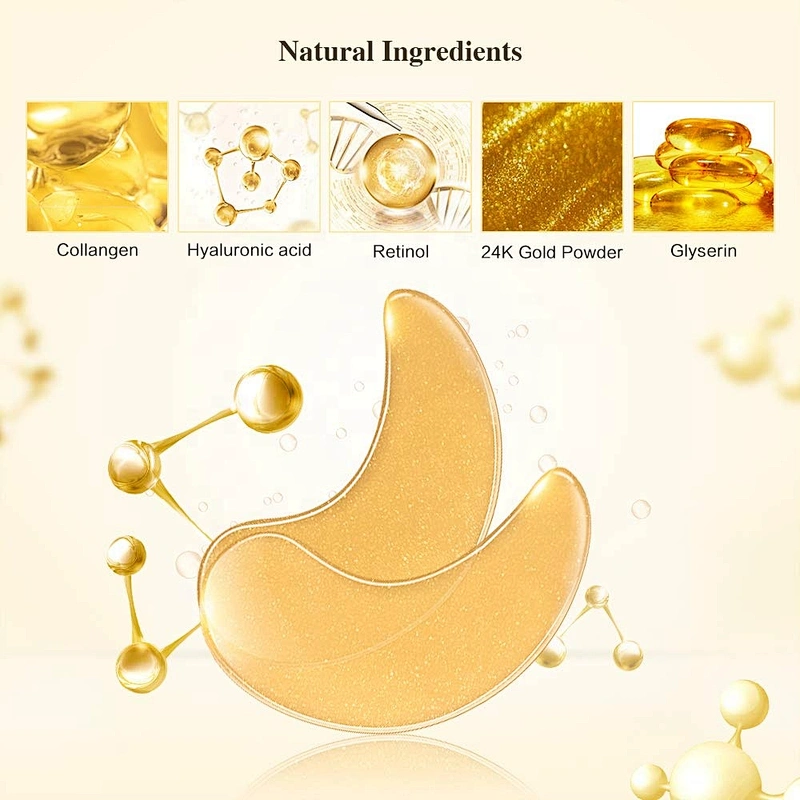 Wholesale Best Quality Nourishing Anti Wrinkle 24k Gold Collagen Crystal Eye Mask