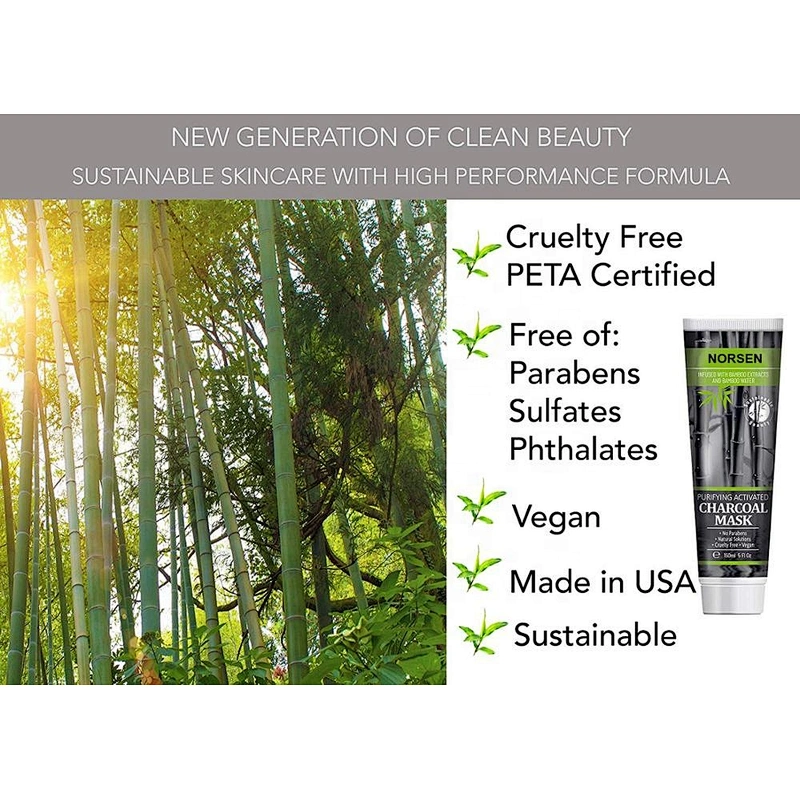 Wholesale High Quality Private Label Bamboo Purifying Activated Charcoal Mask