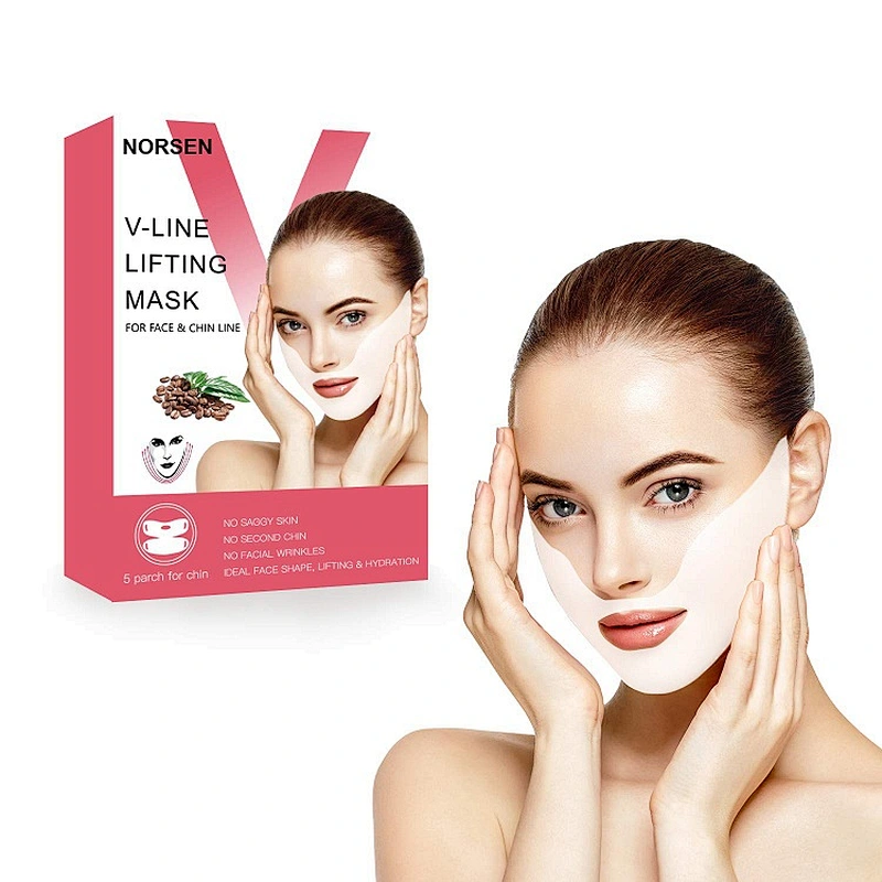 OEM Private Label Lifting V Shaped Slimming Face Mask For Moisture Hydration