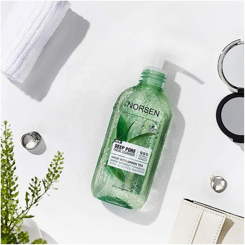OEM Private Label Natural Organic Deep Cleansing Oil Control Green Tea Facial Cleanser