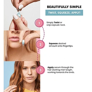 Hair care product for natural hair perfume moisturizer lustrous hair care serum capsule essential oil