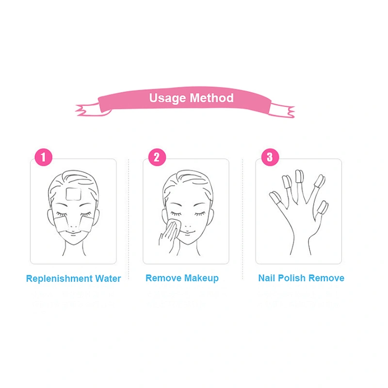 Cleansing Cotton Rounds Makeup Remover Sanitary Pads For Facial Cleansing