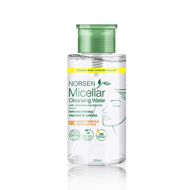 Private Label 200ml Refreshing Oil Control Remover Makeup Micellar Cleansing Water