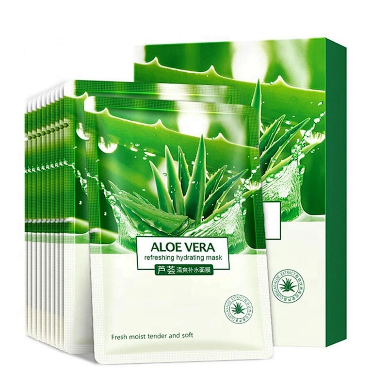 Factory Supply Aloe Vera Facial  Mask Hydrating Moisturizing Revitalizing Facial Mask Sheet