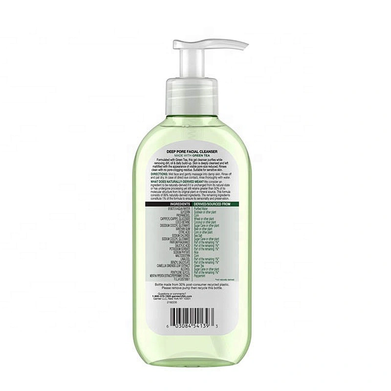 OEM Private Label Natural Organic Deep Cleansing Oil Control Green Tea Facial Cleanser