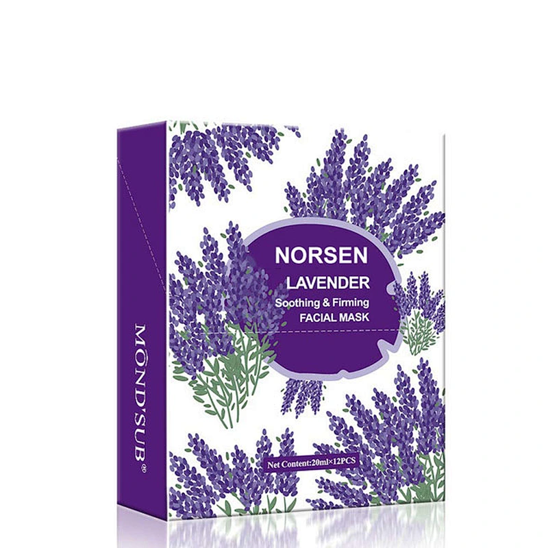Best selling private label soothing firming lavender facial mask