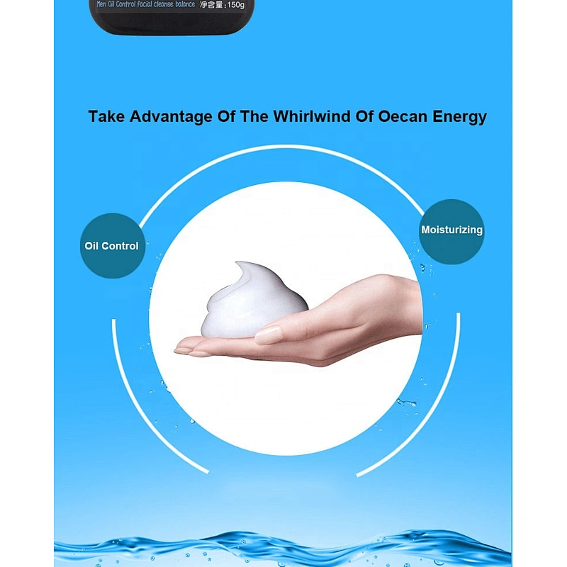 Excellent Quality Glacier Minerals Men Balance Oil Control Facial Cleanser
