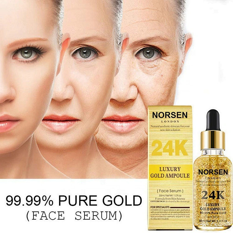 Factory  Wholesale Top Quality Anti Aging Whitening 24K Gold Face Serum