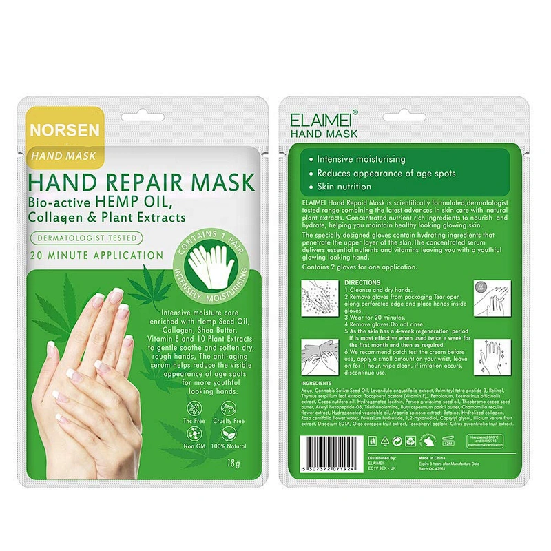 Private Label Natural Organic Whitening Moisturizing Hand Repair Mask