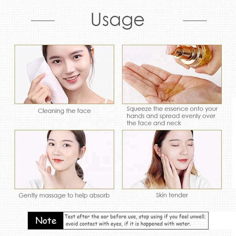 Private label moisturizing nourishing gold caviar hydrating face serum