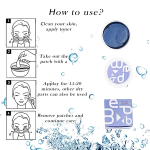 Private Label Hyaluronic Acid Aqua Hydrogel Sleep Eye Mask Micro Needle Eye Patch