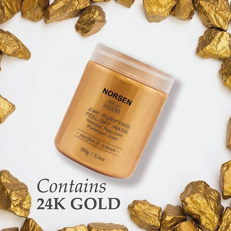 China Factory Hot Sale Natural Organic 24k Gold Purifying Peel Off Mask