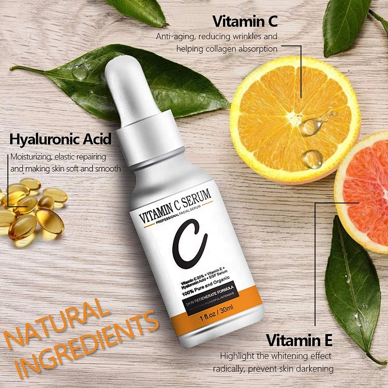 Private Label Natural Organic 20% Vitamin C Anti Aging Wrinkles Vitamin C Serum