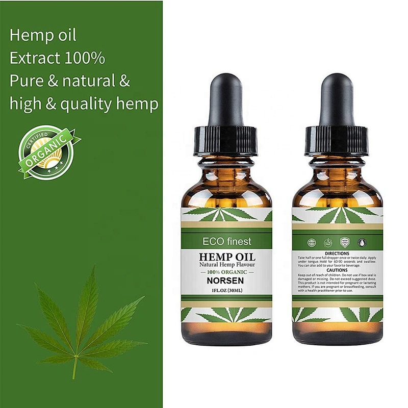 Private label 100% Natural Organic Hemp Seed Oil