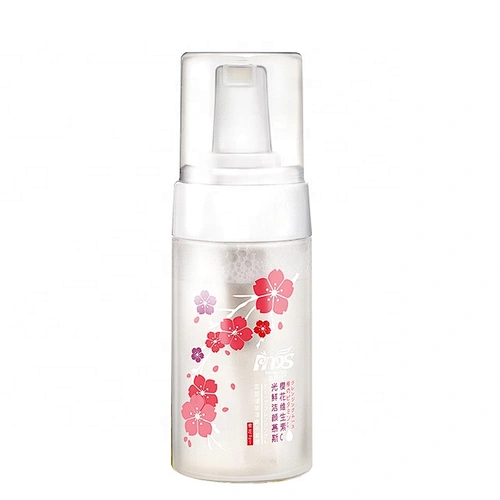 China Factory Wholesale Private Label Natural Organic Cherry Blossom Vitamin C Cleansing Mousse