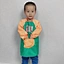Long Sleeve Feeding Apron Waterproof Bib Infant Restaurant Shaving Kids Apron Set And Chef Hat Japanese Apron Front Sink