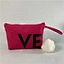 Velvet Zip Makeup Cosmetic Bag Velvet Bag For Women With Satin Lining Cosmetic Velvet Bag Custom Logo