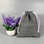 Hemp Fabric Grow Bags Drawstring Hemp Coffee Charcoal Bags Zipper Hemp Make Up Toiletry Bag