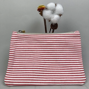 Cute Striped Oem Cosmetic Cotton Bag