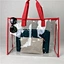 Pvc Tote Shopping Bag Shoulder Transparent Pvc Clear Duffle Bag With Logo Zipper Pvc Beach Hand Bag
