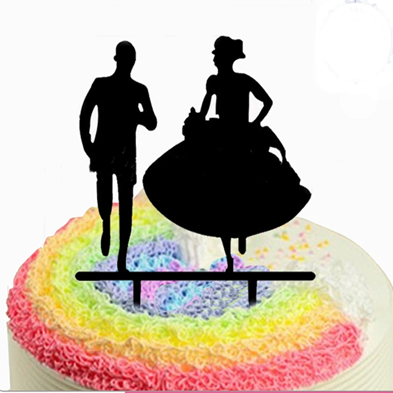 New Arrival Silhouette Romantic Rustic Unique Cake Topper-Love Bird Acrylic Wedding Cake Topper/Wedding Favor