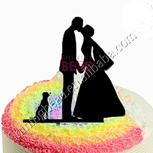 New Arrival Silhouette Romantic Rustic Unique Cake Topper-Love Bird Acrylic Wedding Cake Topper/Wedding Favor
