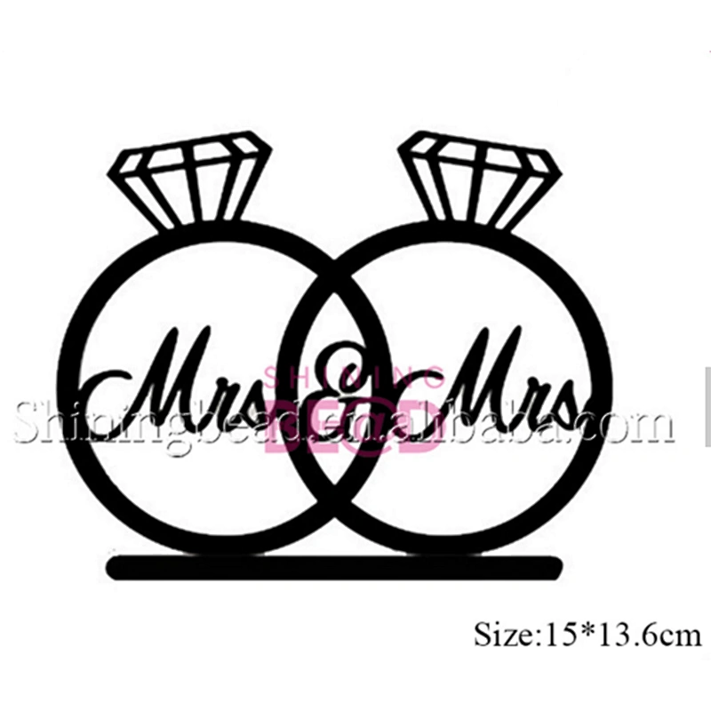 Acrylic Mr&Mrs Wedding Cake Topper, Custom Acrylic Cake Topper for Wedding