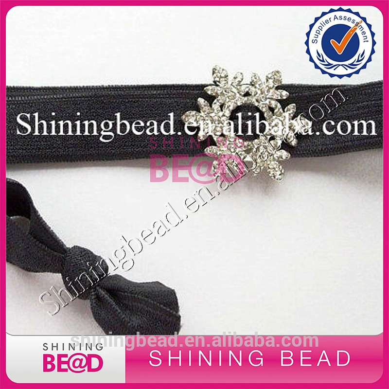 Fancy Snowflake Rhinestone Crystal Buckle,Rhinestone ribbon slider button embellishment for wedding invitation