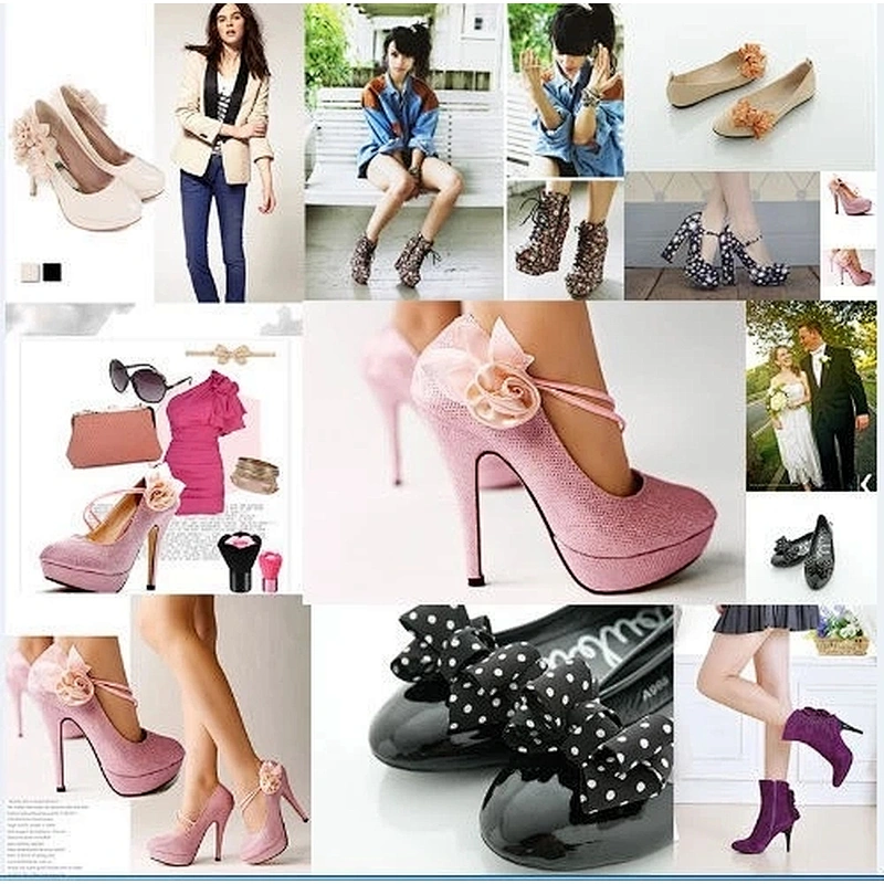 cheap fashion charming bow high heels shoes decoration