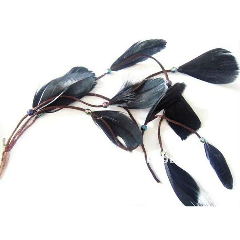 new hot sale fashion colorful feather headband with clip
