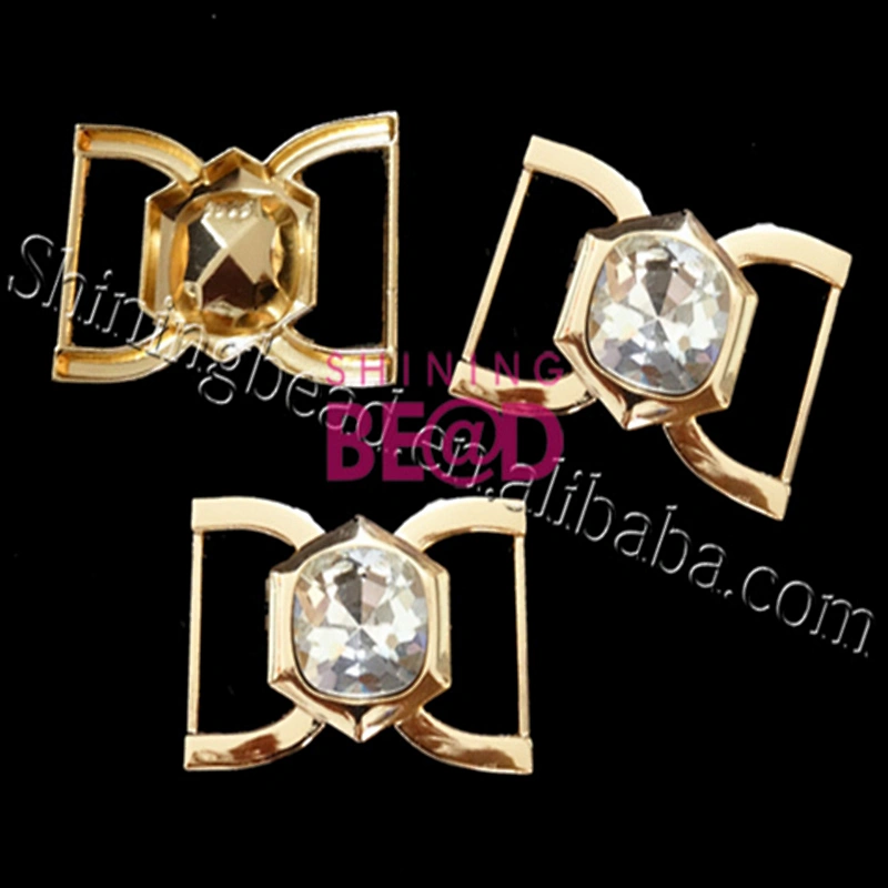 Guangzhou wholesale gold plating shoe clips hardware metal shoe buckles for ladies shoe