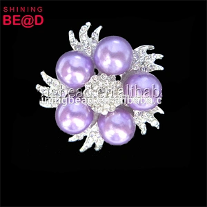 Wholesale fashion purple pearl jewelry for dress decoration