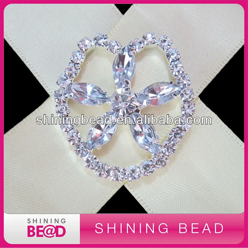 Flat Back Rhinestone Diamante Brooch for Garment Wholesale